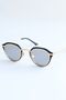 Anastasia Metal Matte Oval Black Lens Silver Frame UV400 Unisex Sunglasses - 4