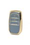 Luxury Toyota Hilux 2023-2024 year Break 2-Key Smart Protection Key Case Gray Gold Gold Color
