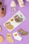 3-Piece Cute Friends Boxed Premium Organic Cotton Unisex Baby Socks