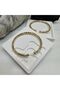 Sharp Line Design Gold Color Bangle - 4