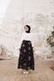 Hijab Embroidered Chiffon Dress - blue - 4