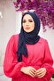 Combed Cotton Shawl Navy Blue - 3
