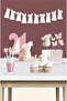 4 Year Old Rabbit Theme Butterfly Birthday Set