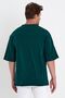 Oversize Men's Short Sleeve T-Shirt 100% Cotton Pocket and Stripe Detailed Dirty Collar - 7