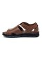 Taşpınar 301 100% Genuine Leather Orthopedic Men's Summer Comfortable Slippers Sandals 40-45 - 3