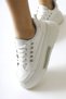 Tram White Thick Sole Stone Detailed Lace up Women's Sneakers, Women's Sneakers - 2