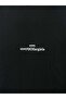 Maison M.- Black Cotton Oversize T-Shirt - Distorted Logo - 3