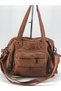 Women's Tan Large Size Handbag and Crossbody Bag - 3