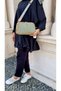 Women's 5 Compartment Embossed Printed Adjustable Long Strap Shoulder Bag Crossbody Bag Tm1032q - 4