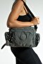 SANMORRIS WOMEN'S KLINKIR WATERPROOF FABRIC MULTI COMPARTMENT SHOULDER AND CROSSBODY BAG