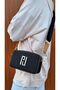 Justpolo Women's Black Brown Original Lacoste 3-Compartment Two-Strap Shoulder and Crossbody Bag - 2