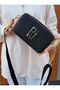 Justpolo Women's Black Brown Original Lacoste 3-Compartment Two-Strap Shoulder and Crossbody Bag - 8