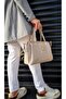 justpolo women's 4 compartment hand and shoulder bag with lock accessories - 4