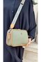 Women's Green 5-Compartment Adjustable Long Strap Shoulder Bag and Wallet Combination Tm1032q - 4