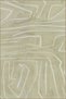 Light Green Rectangular Patterned Woven Base and Washable Carpet Miravip9509
