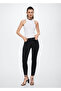 Black Denim Women's Trousers 37084002 - 5