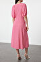 Pink Regular Woven Dress TEDSS24EL00103 - 4