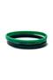 Kocaelispor Licensed Thin Bracelet Green-Black - 2