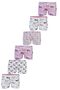 6 Pack Girls' Patterned Lycra Cotton Boxer Panties - 3