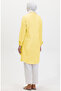 Yellow Viscose Tunic 6110-06 - Buttoned - 5