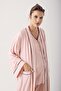Flexible Viscous Maternity Pajamas and Dressing Gown Set - Short Sleeve, Buttoned 14306 - 2