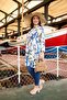 Women's Long Patterned Tunic Shirt - 3