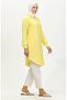 Yellow Viscose Tunic 6110-06 - Buttoned - 2