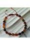 Red Agate (Carnelian) Stone Faceted Adjustable Bracelets with Cut Detail Design