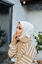 وشاح فيستا قطن أبيض - 2