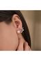 Elegant Fishtail Steel Earrings - Anti-Allergic Pearl Detailed Earrings - 2