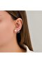 Tulip Design Antiallergic Steel Earrings with Zircon Stones and Pearls - 2