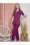 Viscose Short Sleeve Pajama Set - 2