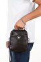 Men's Black Vegan Leather Waterproof Daily Hand and Shoulder Bag