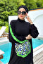 Lycra Full Covered Hijab Swimsuit Carrie 8223 Black - 3