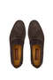 Men's Genuine Leather Brown Nubuck Loafers - 6