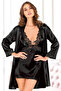Satin Nightgown Dressing Gown Set