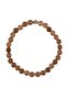 Smoky Quartz Natural Stone Bracelet (6mm Sphere Cut)