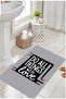 Washable Written Striped Bathroom Carpet Mat Toilet Seat Single Piece Non-Slip Base 60x100 cm