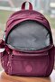 School Bag Unisex Claret Red Medium Size Waterproof Clinker Fabric Travel Laptop Bag Waterproof - 4