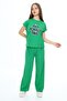 Girl's Cotton Oversize Top & Bottom Set Pants & Thsirt - 5