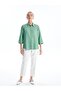 LCWAIKIKI Classic Plain Linen Blended Women's Shirt - 3