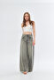 Super Wide Leg Black Tinted Cotton Jean - New Season