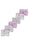 6 Pack Girls' Patterned Lycra Cotton Boxer Panties - 2