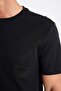 Regular Fit Crew Neck Embroidered Short Sleeve Black T-Shirt C4134Ax24Sm - 4