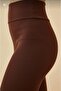 Ribbed Full Lycra Flexible High Waist and Thick Belt Tights with a Lifting Effect - 2
