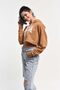 Sausa Brown Hooded Printed Women's Sweatshirt - 5