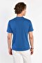 Gayley Blue Crew Neck Men's T-shirt - 3