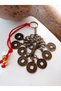 Money Tree and 7 Lucky Coin Talisman Keychain Antique Metal Feng Shui Magnet Luck Wealth - 2
