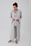 Short Sleeve Stretchy Lycra Viscous Maternity Dressing Gown Pajamas Set