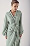 Women's Long Sleeve Flexible Viscose Dressing Gown 14502 - 2